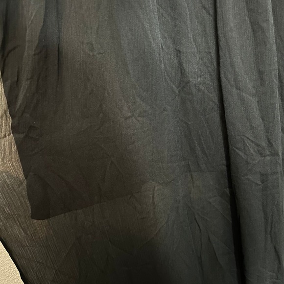 Nina Parker Jumpsuit Sheer Overlay Button Front Plus Size 24W Party Black NWT - Picture 8 of 9